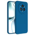 Mobizang Matte Protective Lens Flexible Back Cover for Realme 14 Pro+ (Plus) 5G | Slim Silicone with Soft Lining Shockproof Full Body Bumper Case (Blue)
