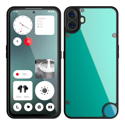 Mobizang Hawkeye Clear Back Cover for Nothing CMF Phone 1 | Camera Lens Protector Shockproof Slim Clear Case Cover (Black)