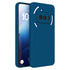 Mobizang Matte Protective Lens Flexible Back Cover for Nothing Phone 3A 5G | Slim Silicone with Soft Lining Shockproof Full Body Bumper Case (Blue)