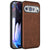 Mobizang Tux Leather Back Cover for Google Pixel 9 Pro XL | Slim Shockproof Camera Protection Bumper Case (Brown)