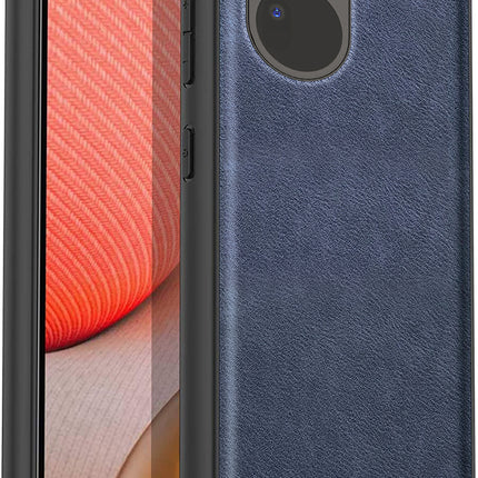 Kapa Tux Leather Back Cover for Oppo Reno 11 PRO (5G) | Slim Shockproof Camera Protection Bumper Case (Blue)