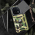 Mobizang Tank Back Cover for IQOO 13 (5G) | Inbuilt Ring + Slider Shockproof Lens Protection Bumper Back Case (Green)