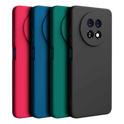 Mobizang Matte Protective Lens Flexible Back Cover for Realme 12 / 12X / Narzo 70X (5G) | Slim Silicone with Soft Lining Shockproof Full Body Bumper Case (Black)