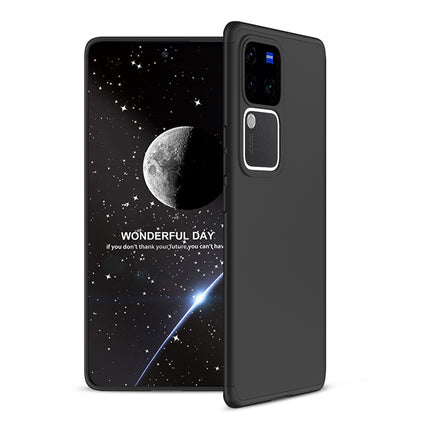 Kapa Double Dip Full 360 Protection Back Case Cover for Vivo V30 (5G) / Vivo 30 Pro (5G) (Black)