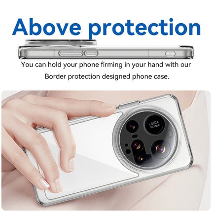 Mobizang Unicorn Acrylic Clear Back Cover For Xiaomi 15 Ultra | Slim Shockproof [Military Grade Protection] Hybrid Bumper Case (Clear Sides)