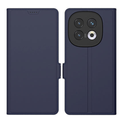 Mobizang Noble Slim Magnetic Leather Flip Case Cover for Iqoo 13 (5G) | Card Holder Stand Flip Wallet Case (Blue)