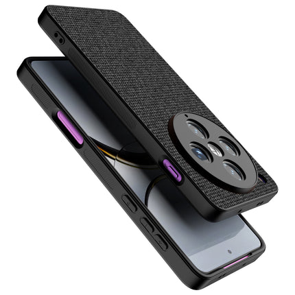 Mobizang Soft Full Fabric Protective Back Case Cover for Oppo Find X8 Pro | Shockproof Slim Hard Anti Slip Back Case (Black)