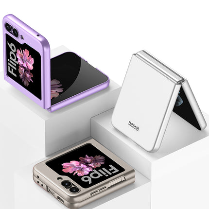 Mobizang Ultra Thin Back Case for Samsung Galaxy Flip6 / Z Flip 6 | Full Body Protection Hard Back Cover (Titanium)