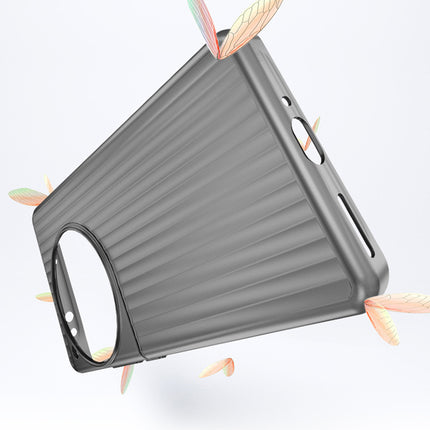 Mobizang Matte Wave Grip Back Cover for Samsung Galaxy S25 Ultra | Ultra Slim [With Metal Buttons] Frosted Back Case (Grey)