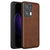 Mobizang Tux Leather Back Cover for Oppo Reno 13 Pro | Slim Shockproof Camera Protection Bumper Case (Brown)