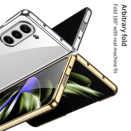 Mobizang Phantom Ultra Thin Back Case for Samsung Galaxy Z Fold 6 |Electroplated Edges Full Body Protection Back Cover (Silver)