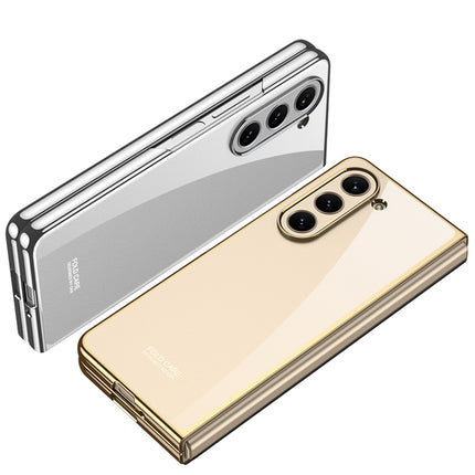 Mobizang Phantom Ultra Thin Back Case for Samsung Galaxy Z Fold 6 |Electroplated Edges Full Body Protection Back Cover (Silver)