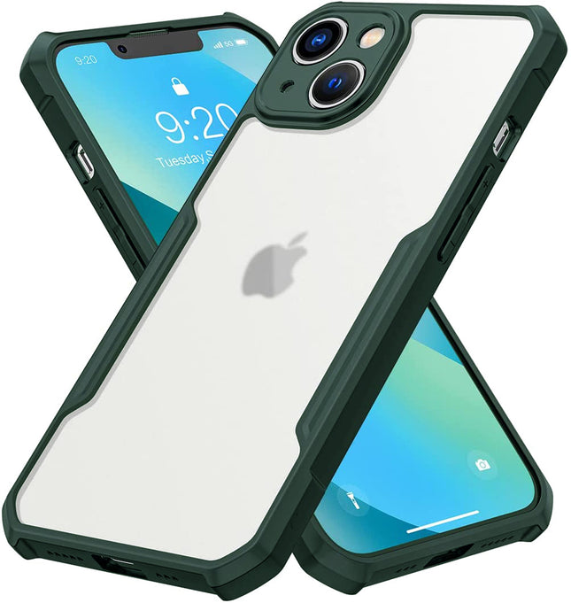 Beetle for Apple iPhone 13 Back Case, [Military Grade Protection] Shock Proof Slim Hybrid Bumper Cover (Green)