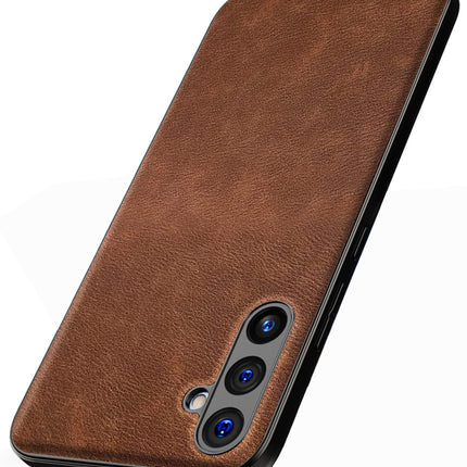 Mobizang Tux Back Case for Samsung Galaxy A54 (5G) | Slim Leather Shockproof Camera Protection Back Cover (Brown)