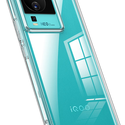 Mobizang Shield Clear Acrylic Back Shock Proof Case Cover for Iqoo Neo 7 (Transparent)