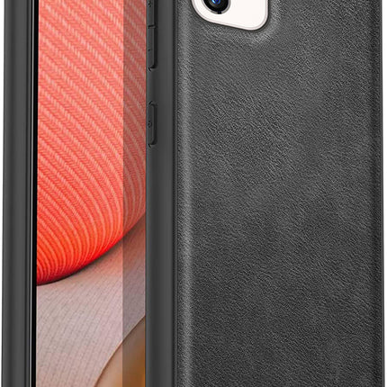 Tux Back Case For Samsung Galaxy A53 (5G) , Slim Leather Case with Soft Edge Shockproof Back Cover (Black)
