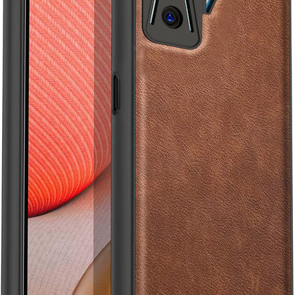 Tux Back Case for Redmi K50 Gaming Edition, Slim Leather Case with Soft Edge Shockproof Back Cover (Brown)