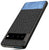 Mobizang Soft Fabric & Leather Hybrid for Google Pixel 7 Pro Back Cover | Shockproof Hybrid Slim Hard Anti Slip Back Case (Black , Blue)