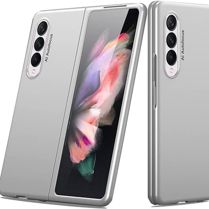 Ultra Thin Back Case for Samsung Galaxy Z Fold3 , Full Body Protection Hard Back Cover , Silver