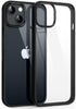 Mobizang Hawkeye Clear Back Cover for Apple iPhone 15 | Camera Lens Protector Shockproof Slim Clear Case Cover (Black)