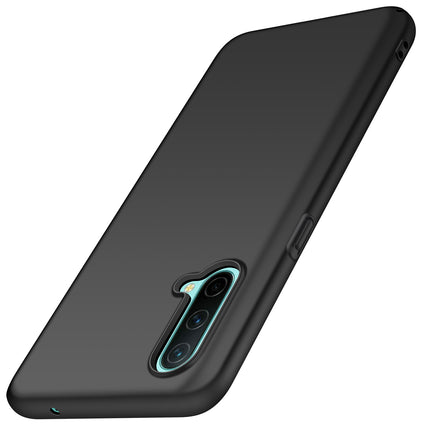 Silk Smooth Finish [Full Coverage] All Sides Protection Slim Back Case Cover for OnePlus Nord CE (5G) / One Plus Nord CE (5G) (Black)