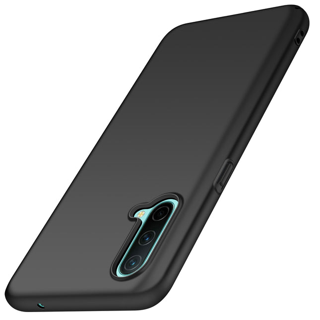Silk Smooth Finish [Full Coverage] All Sides Protection Slim Back Case Cover for OnePlus Nord CE (5G) / One Plus Nord CE (5G) (Black)