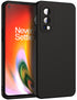 Matte Lens Protective Back Cover for OnePlus Nord 2 (5G) / One Plus Nord 2 (5G) , Slim Silicone with Soft Lining Shockproof Flexible Full Body Bumper Case (Black)