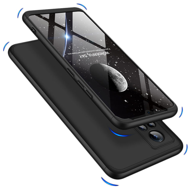 Double Dip Full 360 Protection Back Case Cover for Vivo V21 (Black)