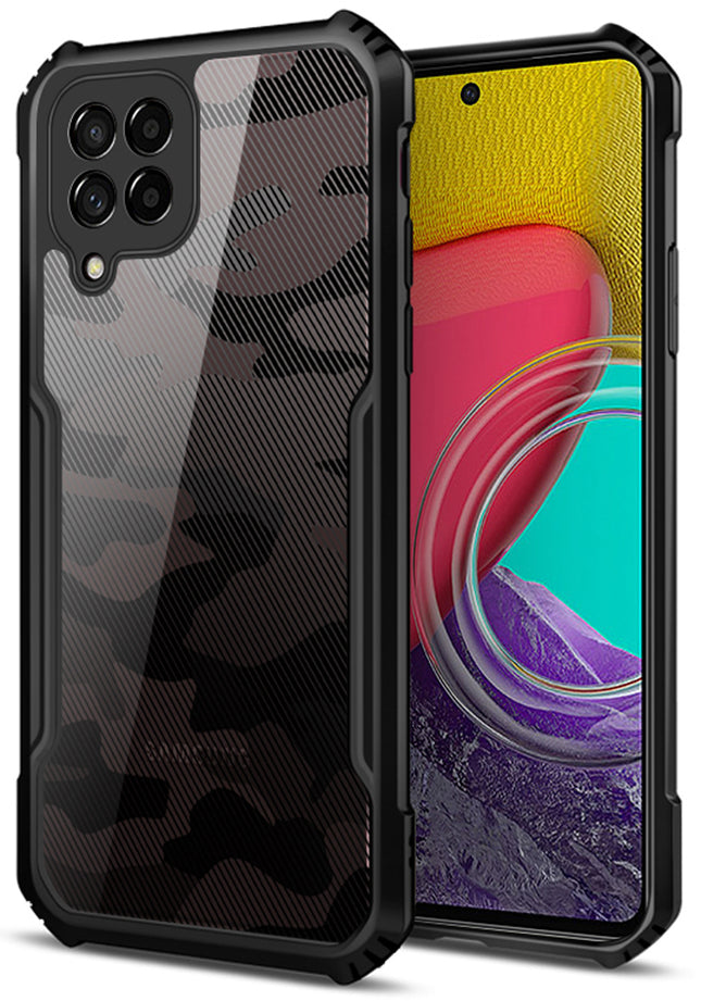 Beetle Camouflage for Samsung Galaxy M33 (5G) Back Case, Shockproof Slim Cover (Black)