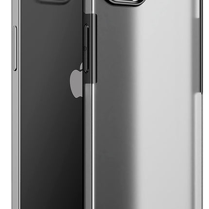Shield Frosted Acrylic Back Shock Proof Case Cover for Apple iPhone 13 Mini (5.4) (Black)