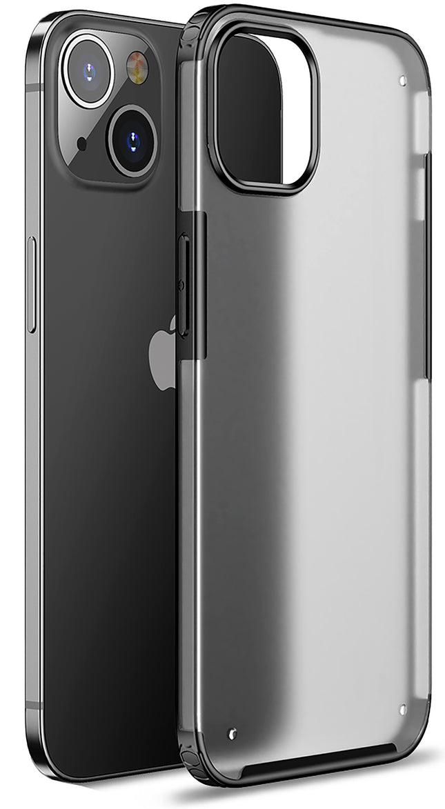 Shield Frosted Acrylic Back Shock Proof Case Cover for Apple iPhone 13 Mini (5.4) (Black)