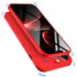 Double Dip Full 360 Protection Back Case Cover for Apple iPhone 13 Pro Max (6.7) (Red)