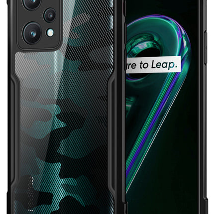 Beetle Camouflage for Realme 9 Pro Plus Back Case, [Military Grade] Shockproof Slim Hybrid Cover (Black)