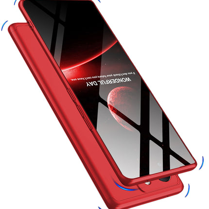 Mobizang Double Dip Full 360 Protection Back Case Cover With Stand for Vivo V29 (5G) / Vivo V29 Pro (5G) (Red)