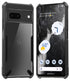 Mobizang Bull Clear Back Cover for Google Pixel 8A | [Military Grade Protection] Shock Proof Slim Hybrid Bumper Case (Black)