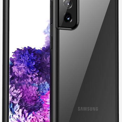 Hawkeye Clear Back Cover for Samsung Galaxy S22 , Camera Lens Protector Shockproof Slim Clear Case Cover (Black)