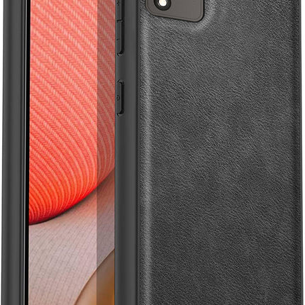 Tux Back Case For Vivo V21 (5G) , Slim Leather Case with Soft Edge Shockproof Back Cover (Black)
