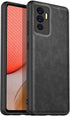 Tux Back Case for Vivo V23E, Slim Leather Case with Soft Edge Shockproof Back Cover (Black)