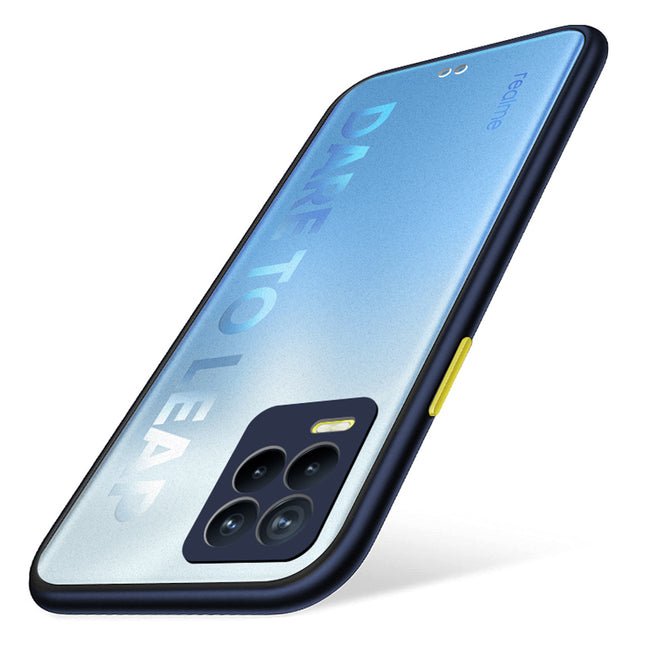 Paper Thin Back Cover For Realme 8 Pro / Realme 8 (4G) , Super Slim Matte Translucent Full Protection Back Case (Blue)
