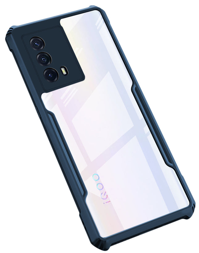 Beetle for Vivo IQOO Z5  (5G) Back Case, [Military Grade Protection] Shock Proof Slim Hybrid Bumper Cover (Blue)