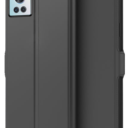 Mobizang Noble Slim Magnetic Leather Flip Case Cover for OnePlus 10R  (Black)