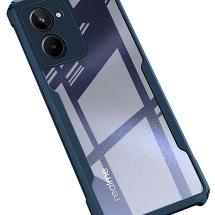 Mobizang Beetle for Realme 10 Pro Back Case | [Military Grade Protection] Shock Proof Slim Hybrid Bumper Cover (Blue)