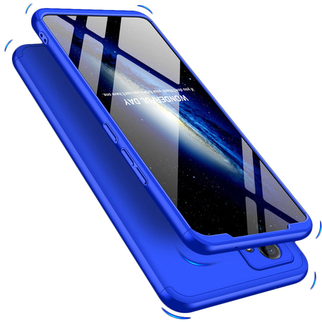 Double Dip Full 360 Protection Back Case Cover for Vivo V23E (Blue)