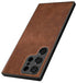 Mobizang Tux Back Case for Samsung Galaxy S23 ULTRA | Slim Leather Shockproof Camera Protection Back Cover (Brown)