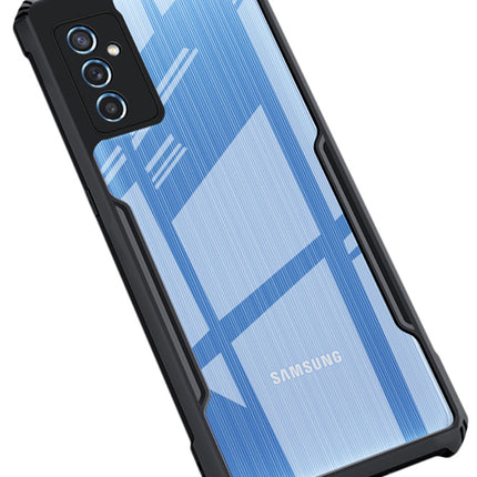 Beetle for Samsung Galaxy M52 (5G) Back Case, [Military Grade Protection] Shock Proof Slim Hybrid Bumper Cover (Black)