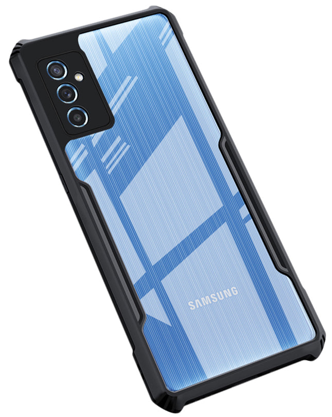 Beetle for Samsung Galaxy M52 (5G) Back Case, [Military Grade Protection] Shock Proof Slim Hybrid Bumper Cover (Black)