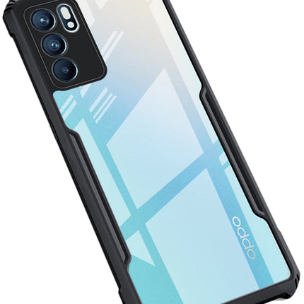 Beetle for Oppo Reno 6 PRO Back Case , [Military Grade Protection] Shock Proof Slim Hybrid Bumper Cover (Black)