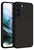 Matte Lens Protective Back Cover for Samsung Galaxy S22, Slim Silicone with Soft Lining Shockproof Flexible Full Body Bumper Case (Black)