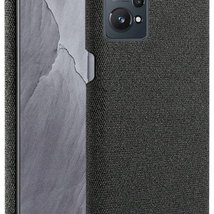 Woven Soft Fabric Case for Realne GT NEO 2 Back Cover, Shock Protection Slim Hard Anti Slip Back Cover (Black)