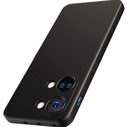Mobizang Matte Protective Lens Flexible Back Cover for Oneplus Nord 3 | Slim Silicone with Soft Lining Shockproof Full Body Bumper Case (Black)